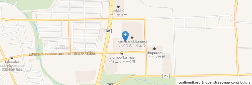 Mapa de ubicacion de リンガーハット en Japão, 埼玉県, 東松山市.