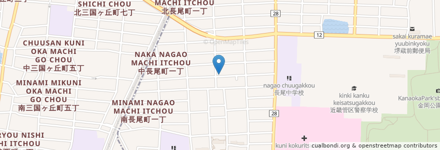 Mapa de ubicacion de 喫茶セピア en 日本, 大阪府, 堺市.