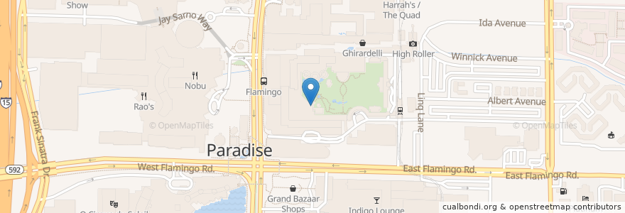 Mapa de ubicacion de Ultra Lounge en United States, Nevada, Clark County, Paradise.