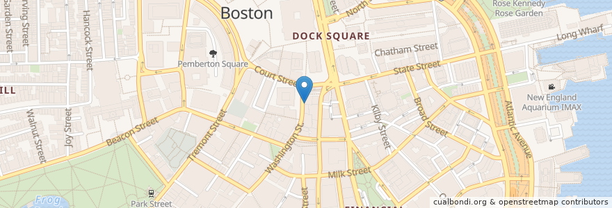 Mapa de ubicacion de Boston Shawarma Restaurant en Stati Uniti D'America, Massachusetts, Suffolk County, Boston.