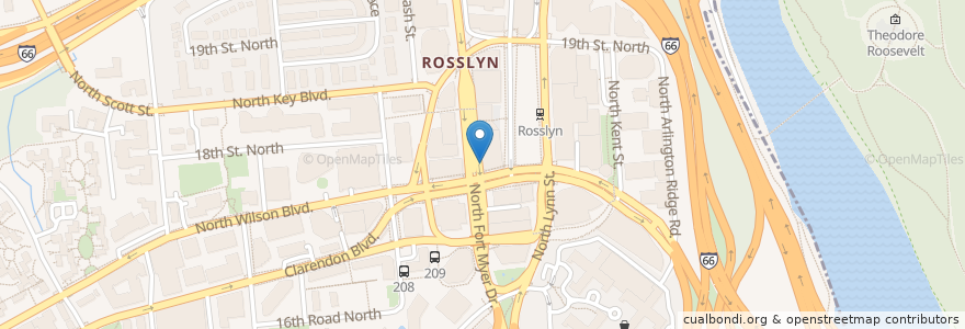 Mapa de ubicacion de MarcParc Rosslyn Center en Vereinigte Staaten Von Amerika, Virginia, Arlington County, Arlington.