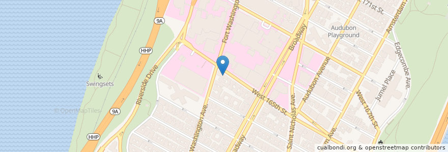 Mapa de ubicacion de Dennis N. Morea, DDS en アメリカ合衆国, ニューヨーク州, New York, New York County, Manhattan, Manhattan Community Board 12.