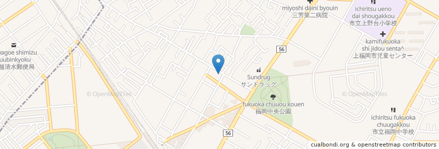 Mapa de ubicacion de タイ居酒屋うさぎ en 日本, 埼玉県, ふじみ野市.