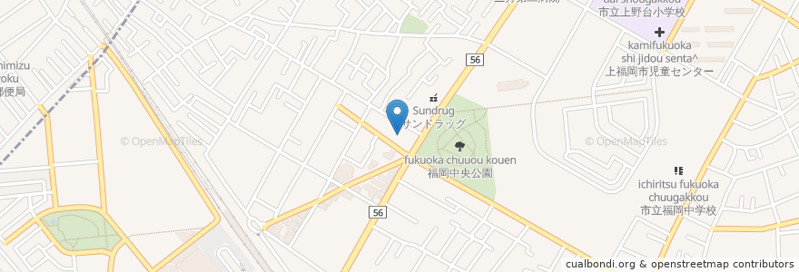 Mapa de ubicacion de 天しげ en Japão, 埼玉県, ふじみ野市.
