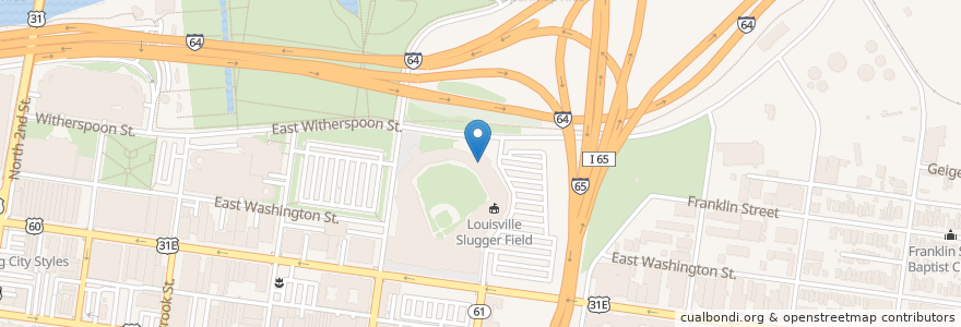Mapa de ubicacion de Overlook Grill Counter en Estados Unidos Da América, Kentucky, Jefferson County, Louisville.