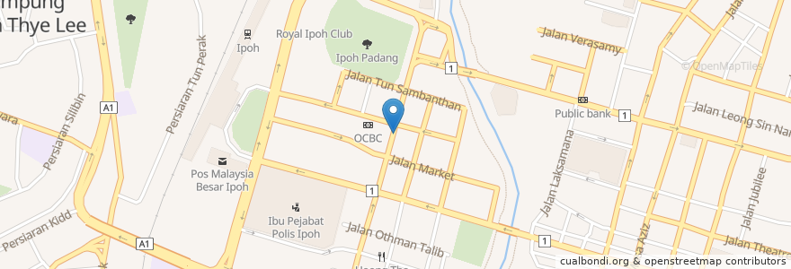 Mapa de ubicacion de auf en Malaysia, Perak.