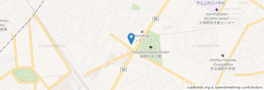 Mapa de ubicacion de 北の台所 en Japan, Saitama Prefecture, Fujimino.