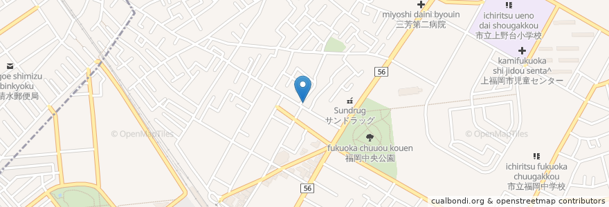 Mapa de ubicacion de みどり en 일본, 사이타마현, ふじみ野市.