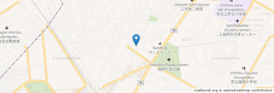 Mapa de ubicacion de Hiro en Japon, Préfecture De Saitama, Fujimino.