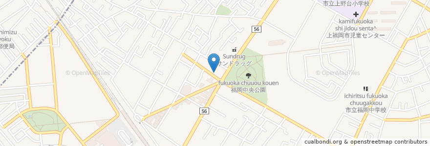 Mapa de ubicacion de 天しげ en Japan, Präfektur Saitama, ふじみ野市.