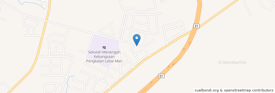 Mapa de ubicacion de 百福咖喱面 en Malaysia, Kedah, Kuala Muda.
