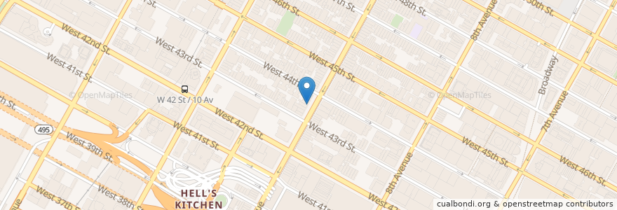 Mapa de ubicacion de Ajisai en États-Unis D'Amérique, New York, New York, New York County, Manhattan, Manhattan Community Board 4.