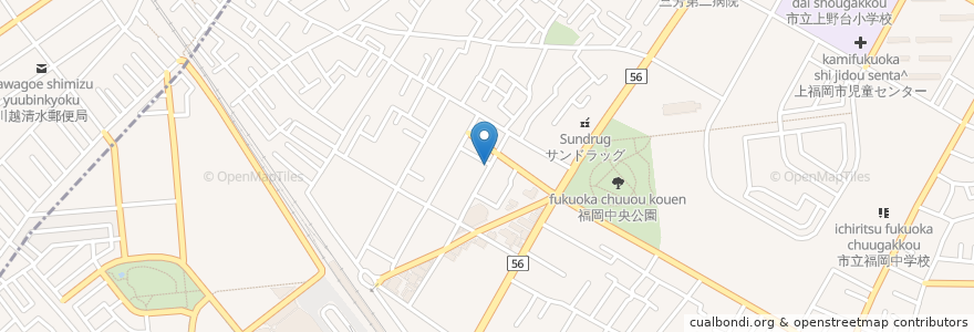 Mapa de ubicacion de マイ薬局 en 日本, 埼玉県, ふじみ野市.