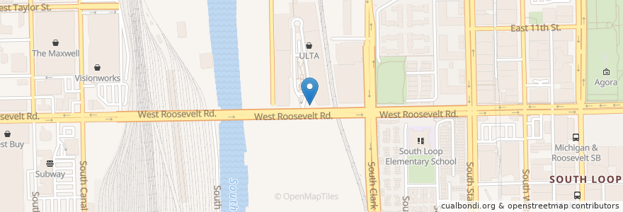 Mapa de ubicacion de Delano Ct & Roosevelt Rd en Amerika Syarikat, Illinois, Chicago.