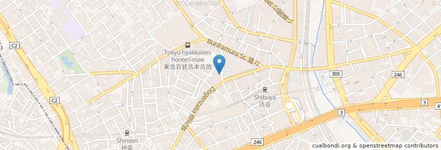 Mapa de ubicacion de 209 en Japon, Tokyo, 渋谷区.
