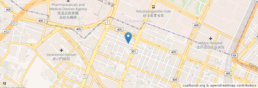 Mapa de ubicacion de 百乃字 en Japan, Tokyo, Minato.
