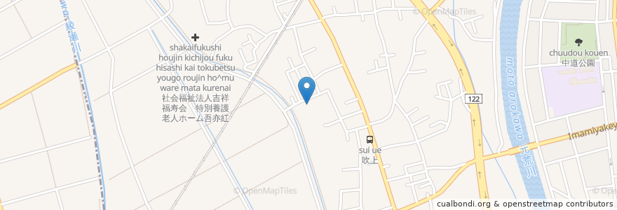 Mapa de ubicacion de 蓮田ナーシングホーム en Japan, Präfektur Saitama, 蓮田市.