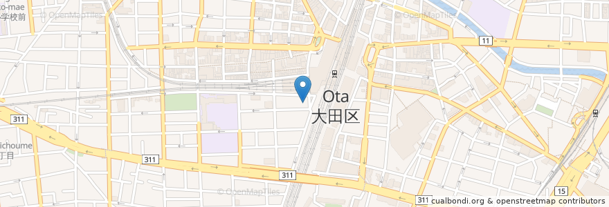Mapa de ubicacion de ルノアール en Jepun, 東京都, 大田区.