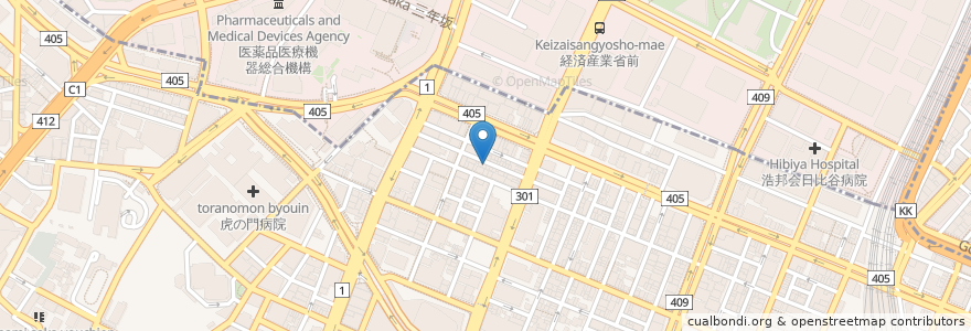 Mapa de ubicacion de 地鶏のすみ家 en Jepun, 東京都, 港区.