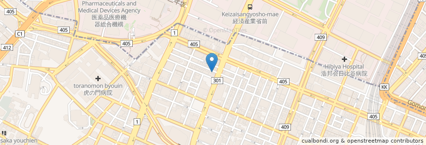 Mapa de ubicacion de 桜の舞 en Japón, Tokio, Minato.