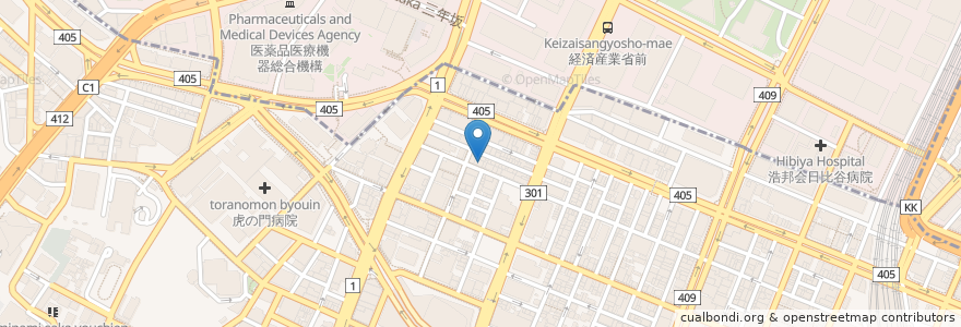Mapa de ubicacion de 三昭歯科 en Giappone, Tokyo, Minato.