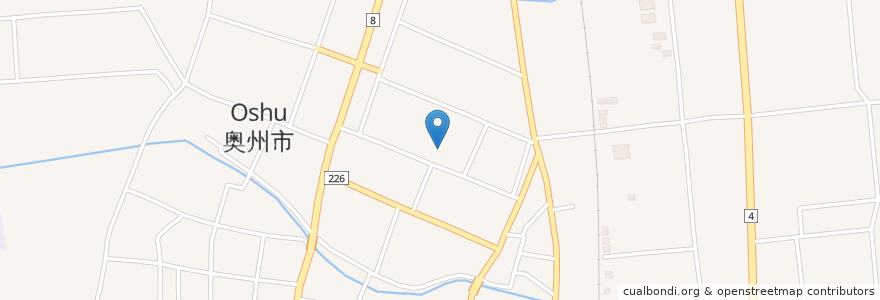 Mapa de ubicacion de 秋葉神社 en ژاپن, 岩手県, 奥州市.