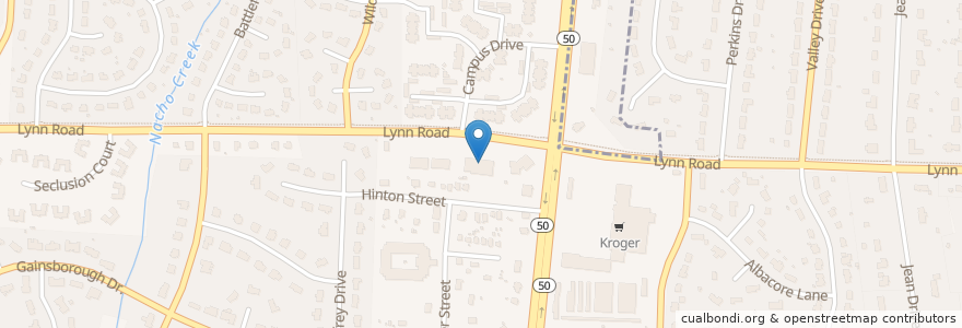 Mapa de ubicacion de Hidden Valley Animal Hospital & Boarding en アメリカ合衆国, ノースカロライナ州, Wake County, Raleigh.