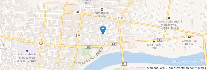 Mapa de ubicacion de beozu en Japonya, 静岡県, 沼津市.