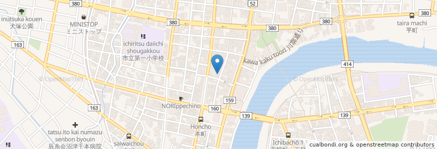 Mapa de ubicacion de サンストーン en 日本, 静岡県, 沼津市.