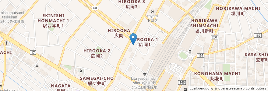 Mapa de ubicacion de トヨタレンタカー en Japan, 石川県, 金沢市.