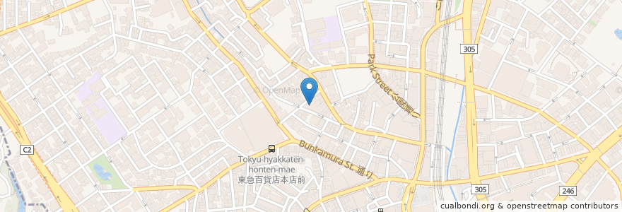 Mapa de ubicacion de 吉本∞表演廳 en 日本, 东京都/東京都, 渋谷区.