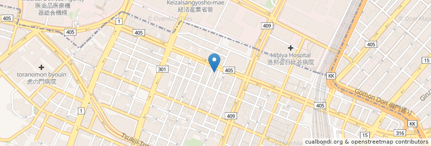 Mapa de ubicacion de トヨタレンタリース en Japon, Tokyo, 港区.