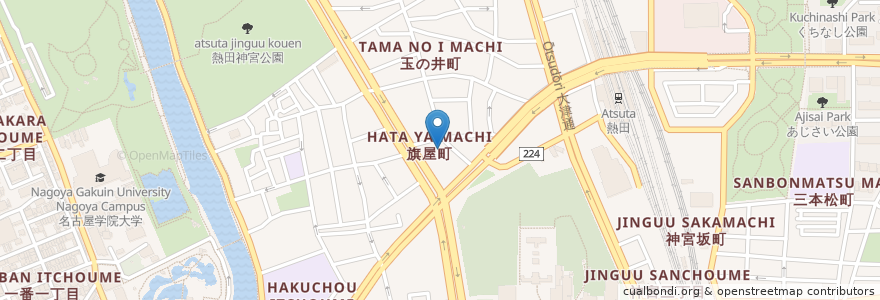 Mapa de ubicacion de 玉泉院 en 日本, 愛知県, 名古屋市, 熱田区.