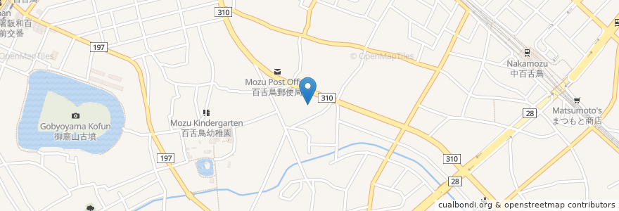 Mapa de ubicacion de 安安 なかもず店 en Япония, Осака, Сакаи, 北区.