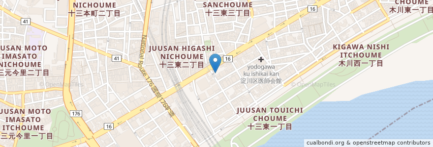 Mapa de ubicacion de パルコ en Giappone, Prefettura Di Osaka, 大阪市, 淀川区.