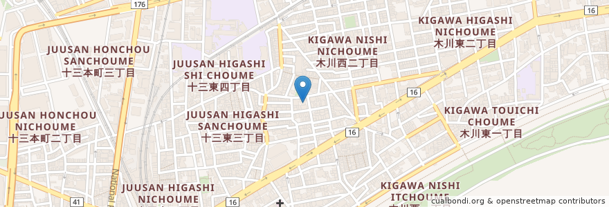 Mapa de ubicacion de 細江クリニック en 日本, 大阪府, 大阪市, 淀川区.