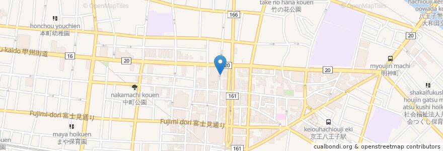 Mapa de ubicacion de パシフィックジャパン en Япония, Токио, Хатиодзи.