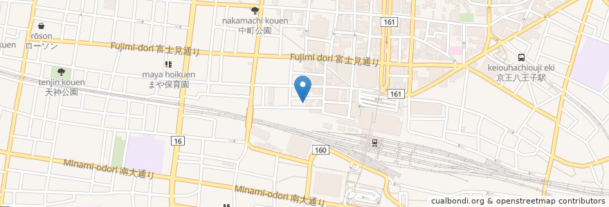 Mapa de ubicacion de コムパーク en Jepun, 東京都, 八王子市.