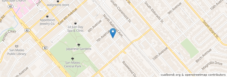 Mapa de ubicacion de World Oyama Karate en United States, California, San Mateo County, San Mateo.