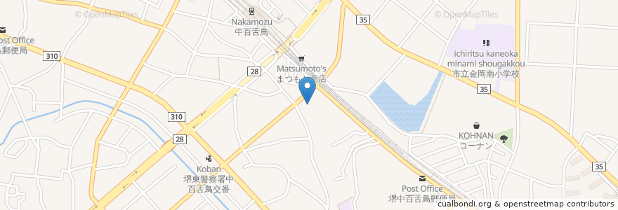 Mapa de ubicacion de 願正寺 en Japón, Prefectura De Osaka, 堺市, 北区.