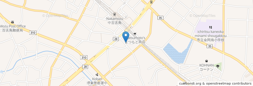Mapa de ubicacion de 麺屋もず 本店 en 일본, 오사카부, 사카이시, 北区.