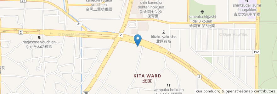 Mapa de ubicacion de エッソ石油 en Japão, 大阪府, 堺市, 北区.