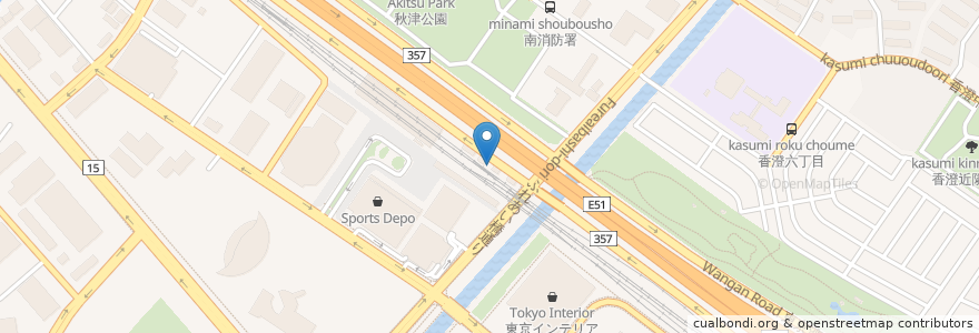 Mapa de ubicacion de タイムズカープラス タイムズ新習志野ステーション en Япония, Тиба, 習志野市.