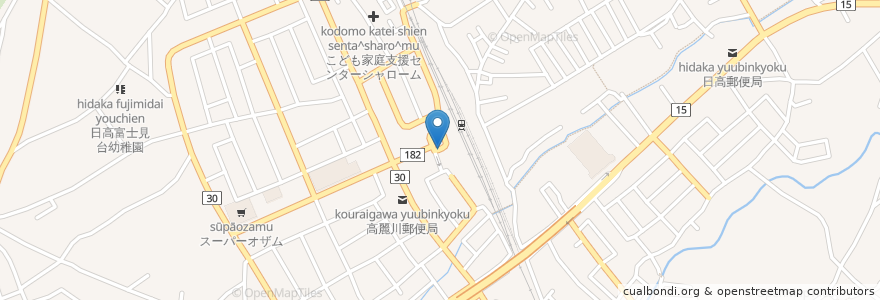 Mapa de ubicacion de 高麗川タクシー乗り場 en Giappone, Prefettura Di Saitama, 日高市.