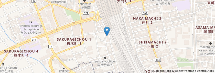 Mapa de ubicacion de 東京IT法律専門学校大宮校2号館 en 日本, 埼玉县, 埼玉市, 大宮区.