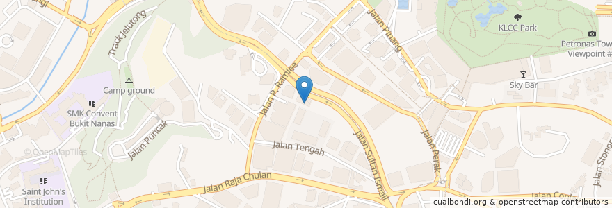Mapa de ubicacion de Tamarind Hill en Malásia, Selangor, Kuala Lumpur.
