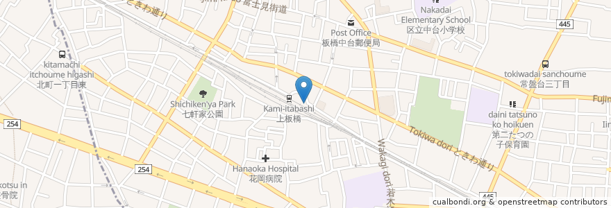 Mapa de ubicacion de MIZUHO ATM en Jepun, 東京都, 板橋区.