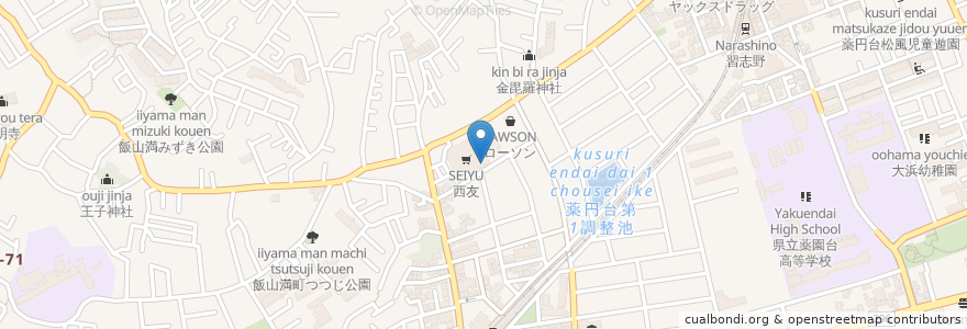Mapa de ubicacion de 屋上駐車場 en اليابان, 千葉県, 船橋市.
