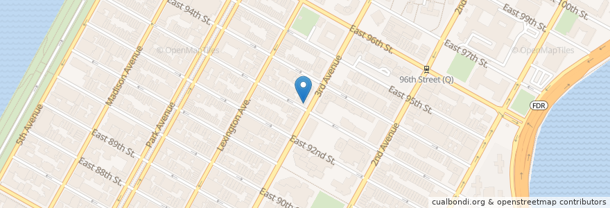 Mapa de ubicacion de Korali Estiatorio en Соединённые Штаты Америки, Нью-Йорк, Нью-Йорк, Округ Нью-Йорк, Манхэттен, Manhattan Community Board 8.