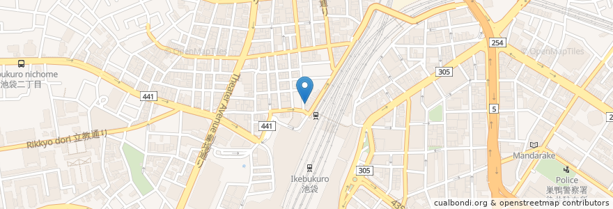 Mapa de ubicacion de 永祥生煎館 en 日本, 東京都, 豊島区.